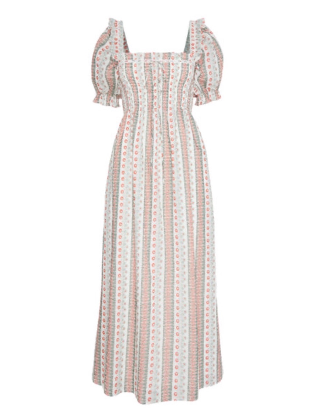 Hill House Home Scarlett Nap Dress in Cosmos Floral Stripe